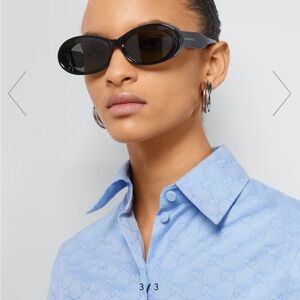 Gucci Black Bold Frame Sunglasses